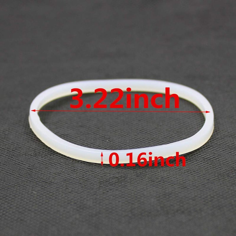 Anbige 4PCS White Rubber Sealing O-Ring Gasket Replacement Parts,Compatible with Ninja Juicer Blender Replacement Seals (4 3.22inch gaskets) - Image 2